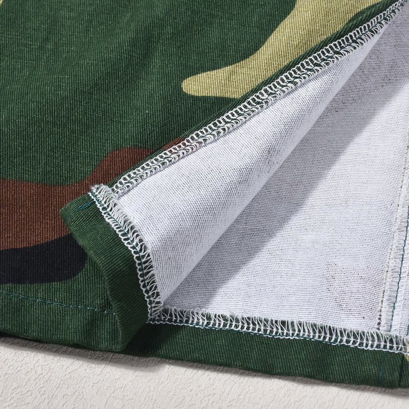 Camouflage Print Split Skirt GNZD 9187DD
