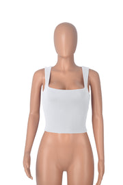 Casual Solid Color Skinny Bottom Shirt Top MZ 001