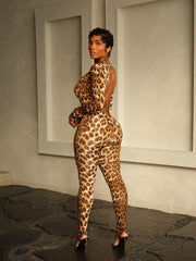 Long Sleeve Solid Color Tight Jumpsuit GQNF Y00252QC