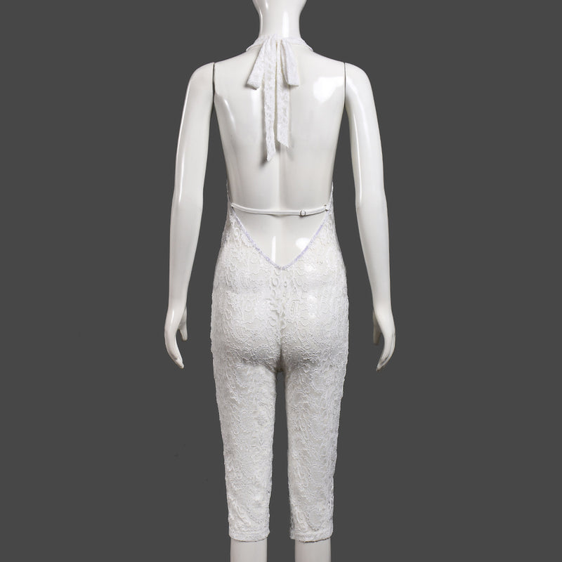 Deep V Neck Backless Fifth Jumpsuit GFRT 32615JBY