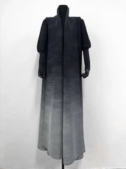 Gradient Color Print Long Coat GZRF KH 0100