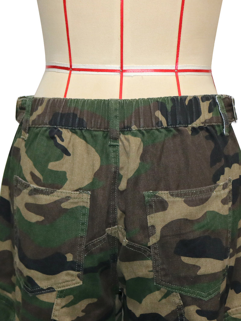 Camouflage Print Loose Casual Pants SH 391581