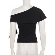Solid Color Short Sleeve T Shirt GPKJ MR49000