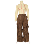 Solid Color Patchwork Loose Pants AIL 336