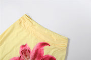 Print Irregular Casual Skirt XEF K6J00241A