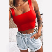 Sexy Solid Color Sleeveless Tank Tops YMYF 0893