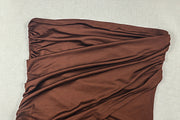 Solid Color Single Shoulder Tube Top Dress GJYO JD305769