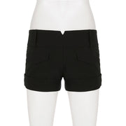 Solid Color Casual Shorts GPKJ MR48280