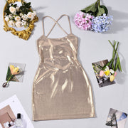 Sexy Sling Mini Dress GFRT 33010DBY
