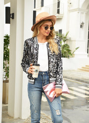 Sequin Long Sleeve Coats GYLY 9381