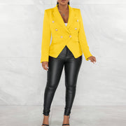 Solid Color Long Sleeve Blazer Coats AIL AL288