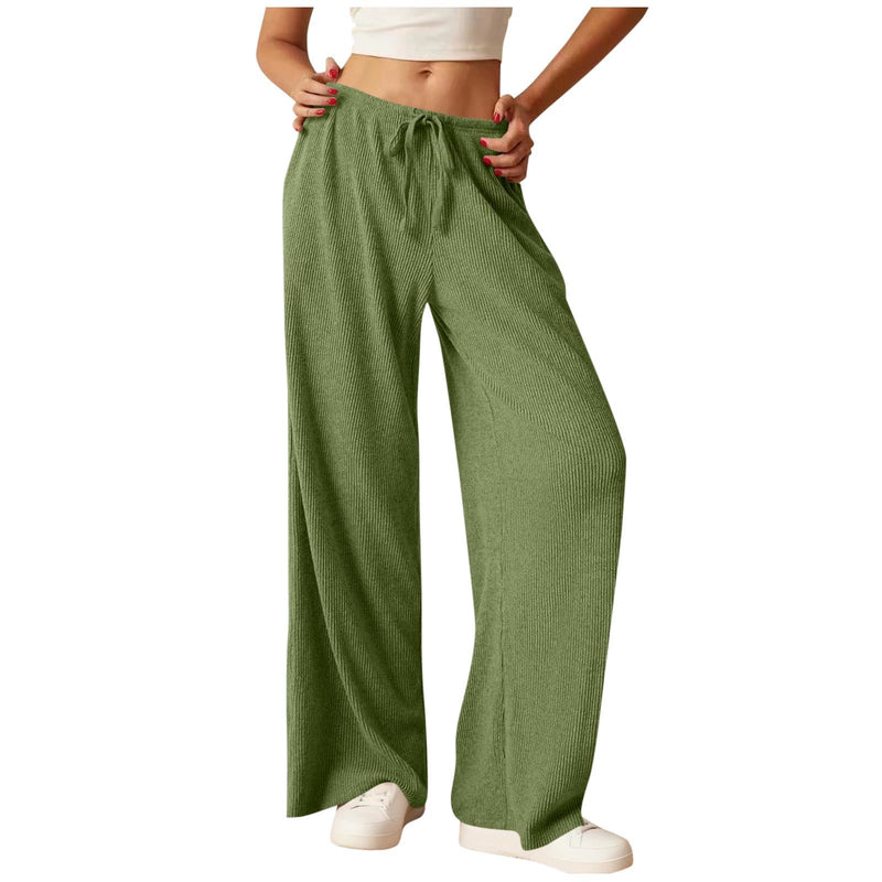 Loose Solid Color Wide Leg Pants GYZY 6687