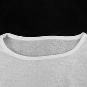 Solid O Neck Long Sleeve T Shirt GAXB A369TP