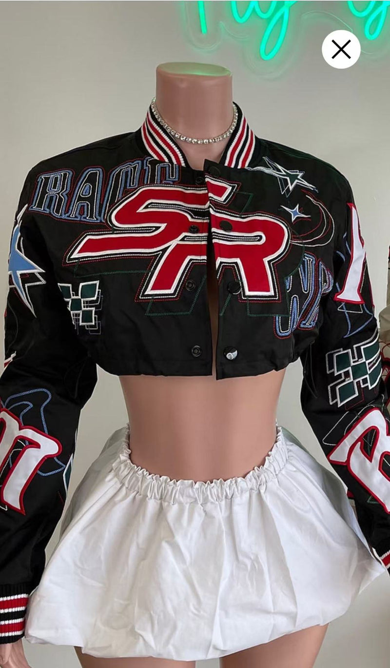 Fashion Short Long Sleeve Single Breasted Baseball Coat GFCF 1295