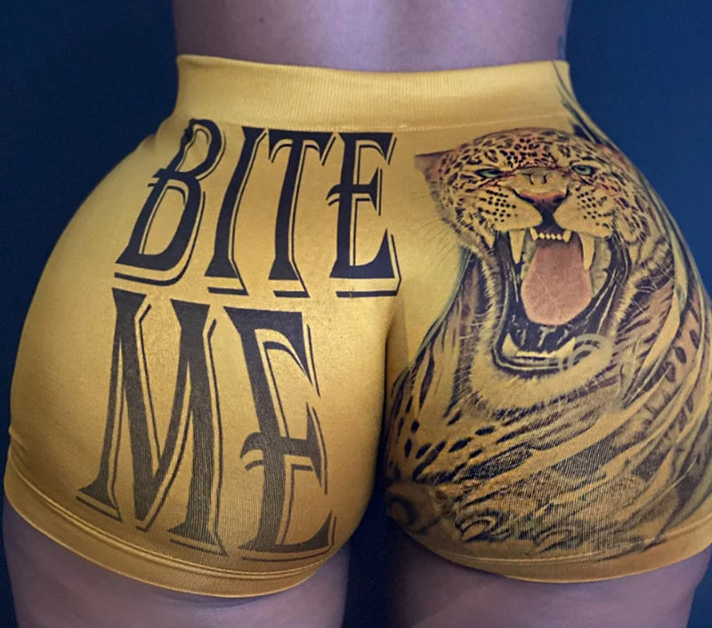Sexy Printed Bodycon Mini Shorts SHD 9454