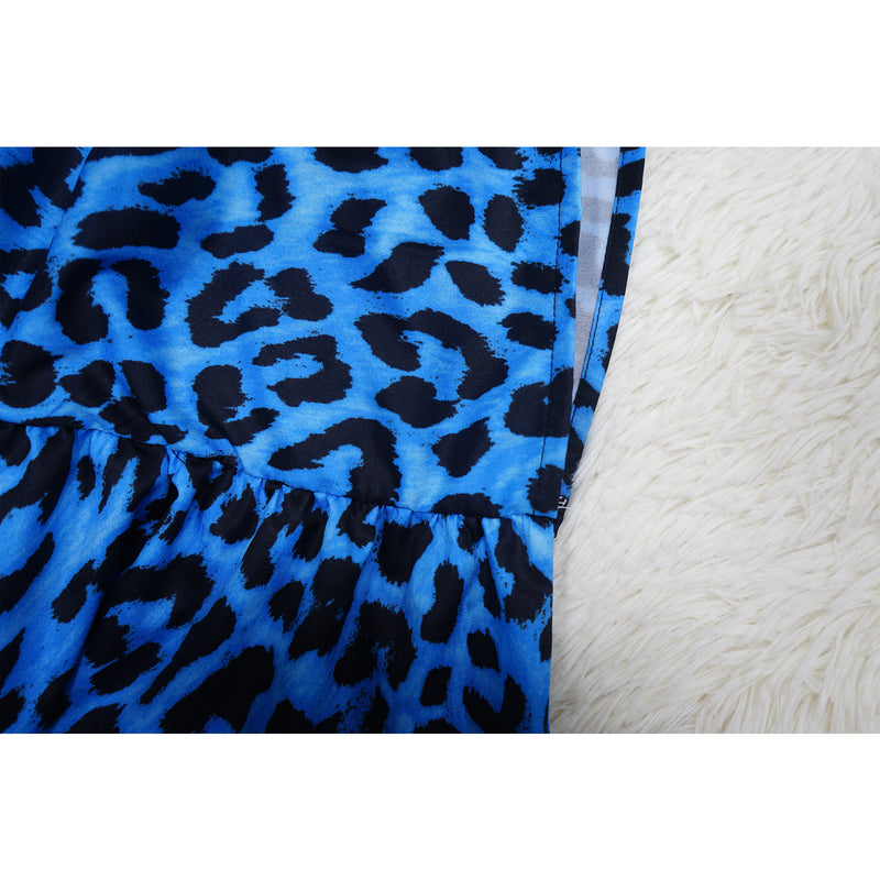 Leopard Print Long Sleeve Long Shawl Top YF 10620