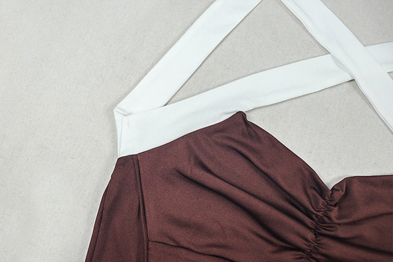 Solid Color Sling Backless Flare Jumpsuit GJYO 006295
