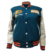 Thickened Embroidered Color Block Baseball Jacket CM 001