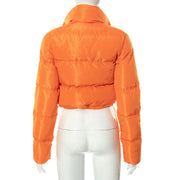 Solid Color Long Sleeve Warm Bread Coat GSZM A20504T
