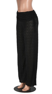 High Waisted Drawstring Loose Lace Pants With Panties MZ 26010