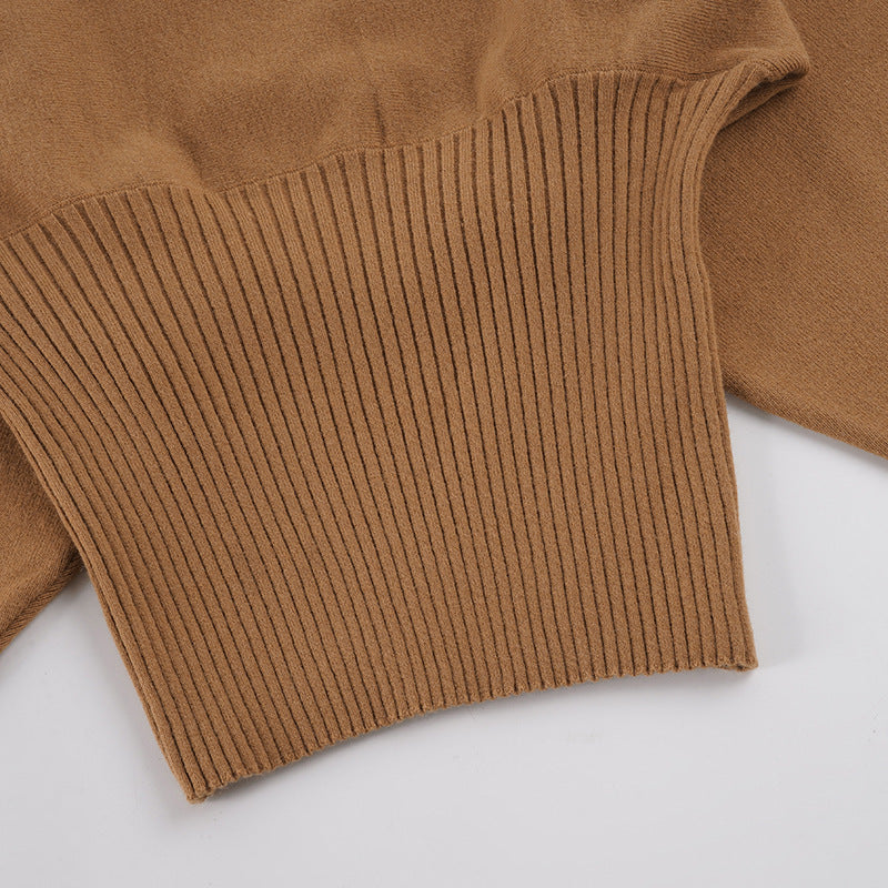 Off Shoulder Bat Sleeve Sweater GPKJ MR50396