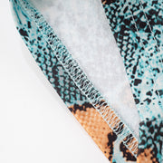 Snake Print Tight Fifth Pants GSBD D25PT151
