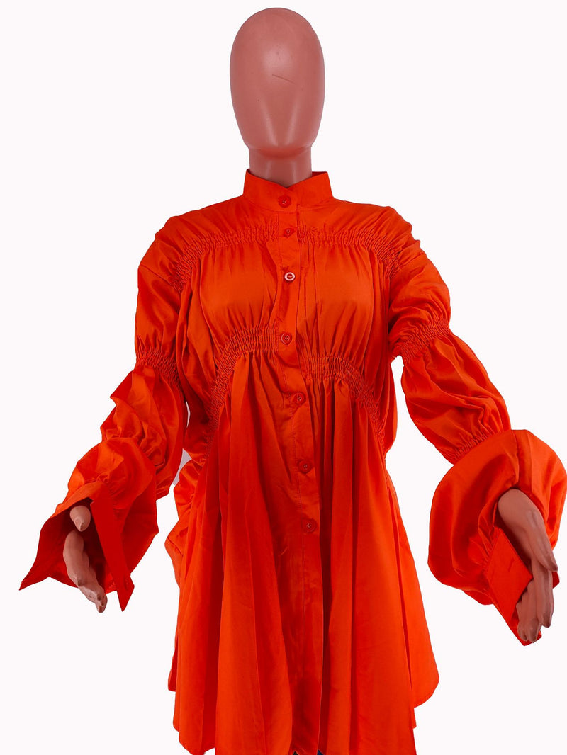 Solid Color Long Sleeve Shirt GCYF 9185