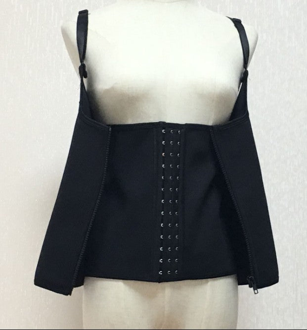 Adjustable Shoulder Strap Zip Up Body Shaper YRS 082