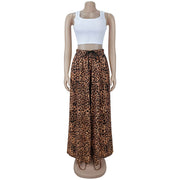 Retro Animal Print Casual Pants BY 7768