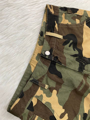 Loose Casual Camouflage Print Shorts LSD 2822