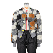 Floral Single breasted Short Coat ZSD 0562