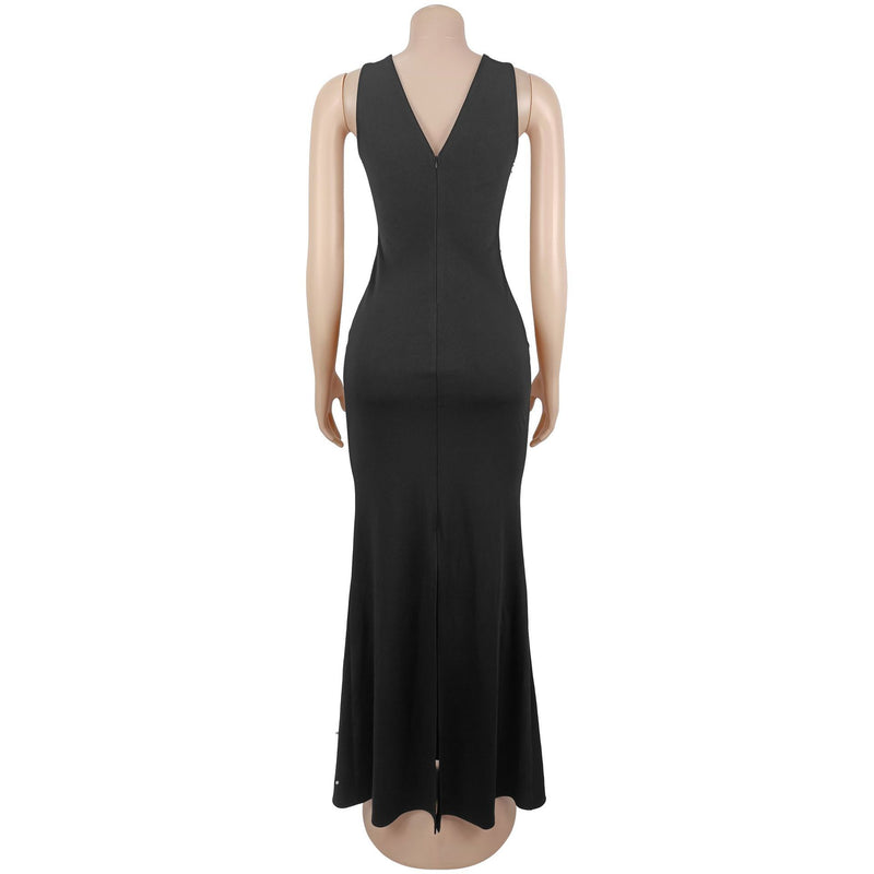 Beaded Sleeveless Maxi Dress BY 7776