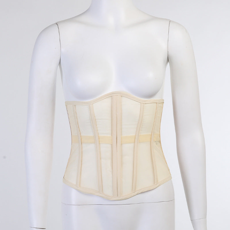 Mesh Wrap Chest Tank Tops FL 22513P