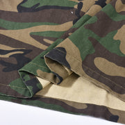 Plus Size Camouflage Printed Washed Long Skirt GNZD 9149DD
