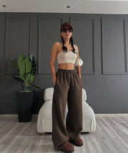 Solid Color Loose Wide Leg Pants SSNF 211516