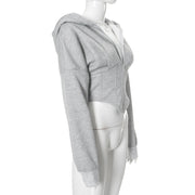 Casual Long Sleeve Zip Up Hooded Coats GSBD G24TP143