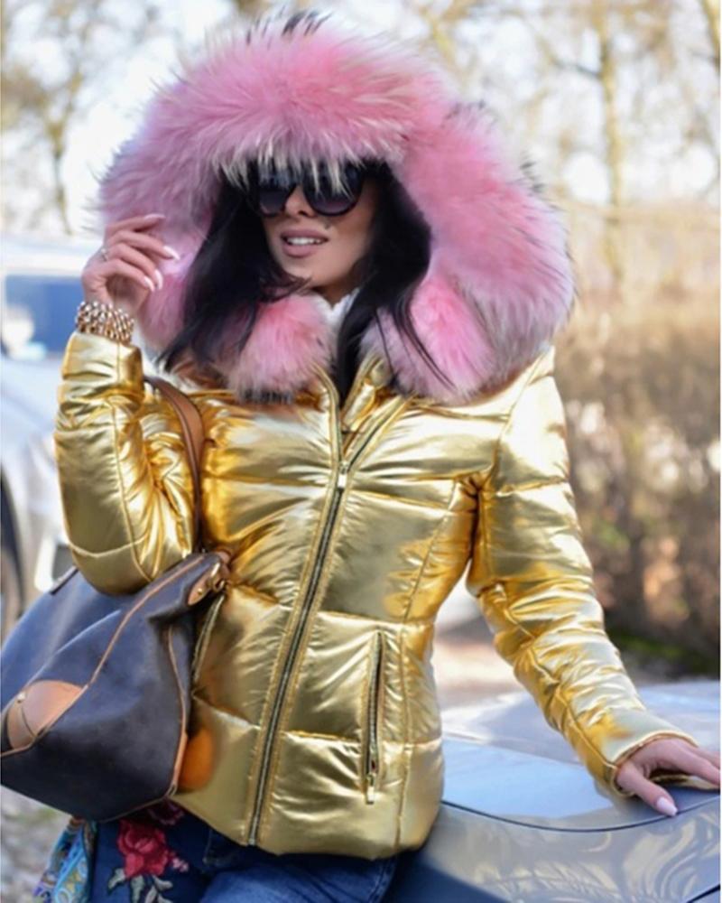 Plus Size Short Down Coat HHMY X6303