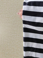 Stripe Warp Chest Top Lantern Pants 2 Piece Set GQLK 6695