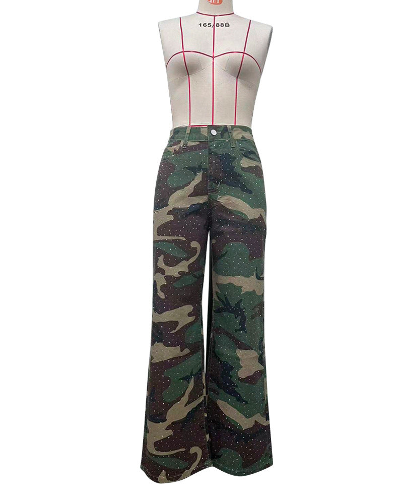 Full Diamond Washed Straight Jeans OD 8792