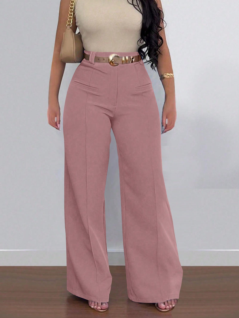 Solid Color Wide Leg Pants ONY 391258