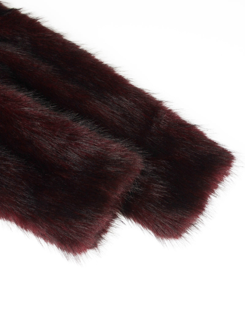 Patchwork Fur Faux Leather Short Jacket ZSD 0772