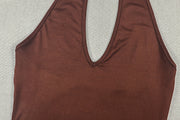 Color Block Ruched Sleeveless Maxi Dress GJYO JD305681