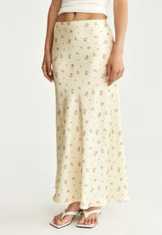 Satin Print Long Skirts GKYS 1111