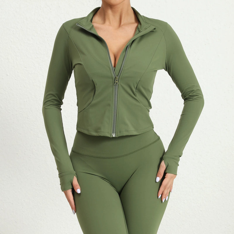 Long Sleeve Zipper Sport Coat GQSA 7521