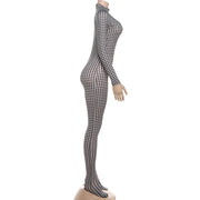 Fashion Print Long Sleeve Jumpsuit XEF K25Q82561