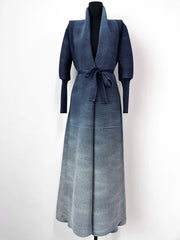 Gradient Color Print Long Coat GZRF KH 0100