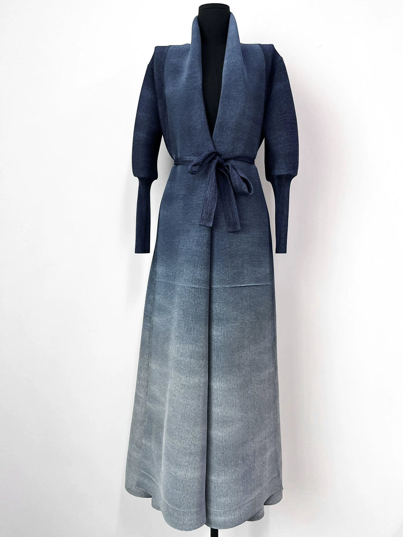 Gradient Color Print Long Coat GZRF KH 0100