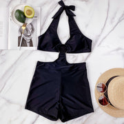 Sexy Halter Neck One Piece Swimsuit CSYZ B252W