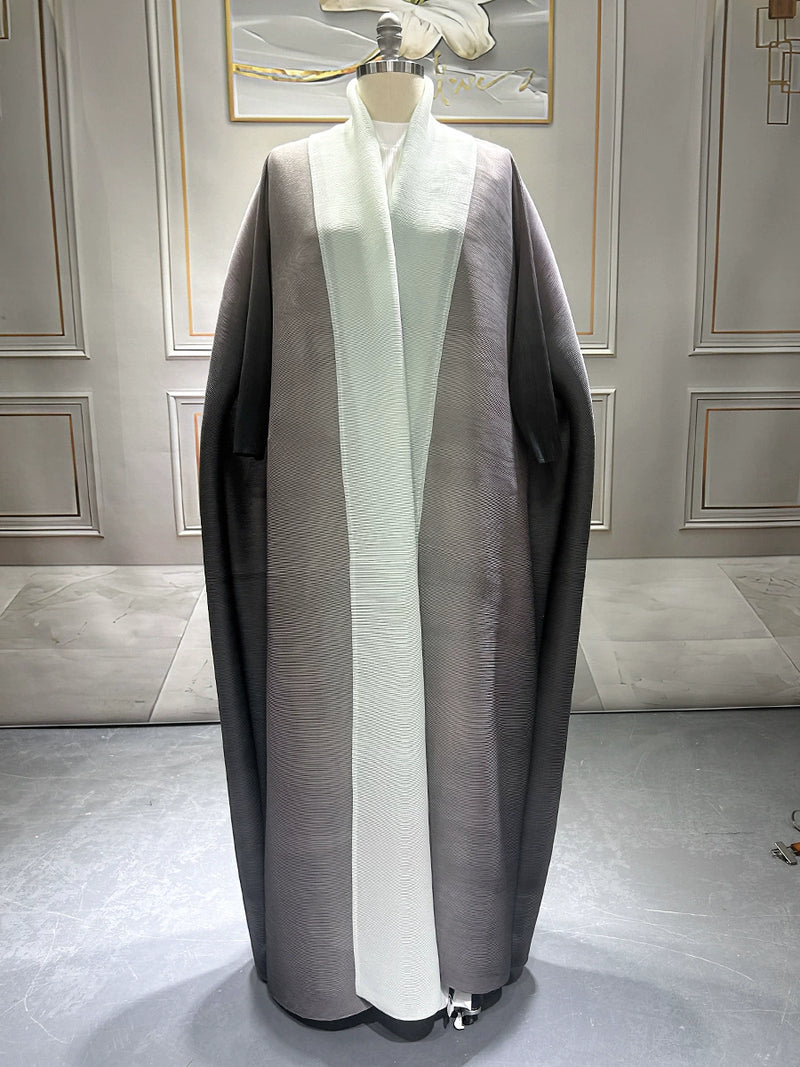 Gradient Color Loose Batwing Sleeve Robe Coats GZRF KH 0076
