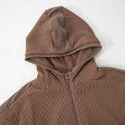 Solid Color Long Sleeve Hooded Coat GSZM ZTP1387